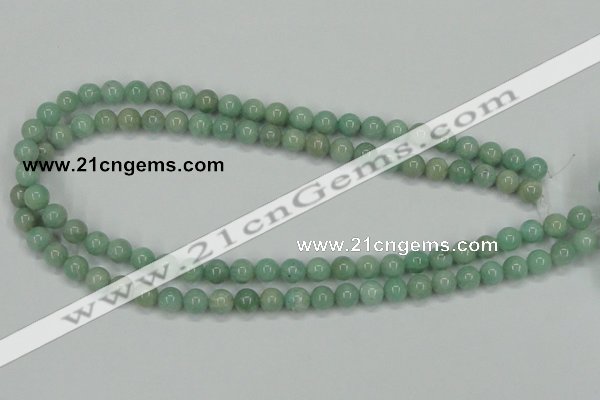 CAM401 15.5 inches 8mm round natural russian amazonite beads wholesale
