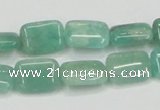 CAM405 15.5 inches 10*14mm rectangle natural russian amazonite beads