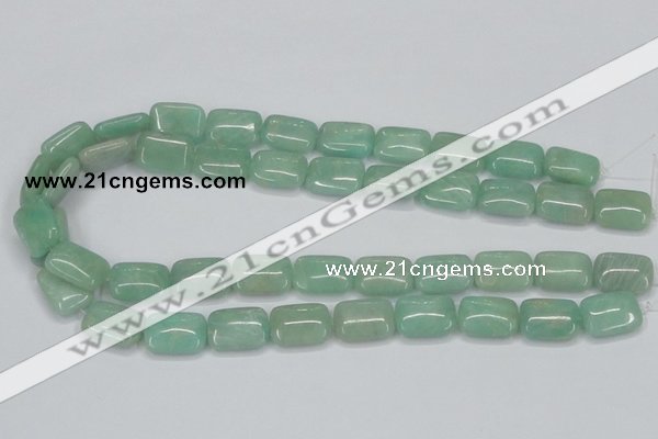 CAM406 15.5 inches 13*18mm rectangle natural russian amazonite beads