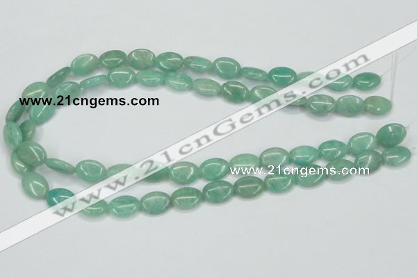 CAM407 15.5 inches 10*14mm oval natural russian amazonite beads