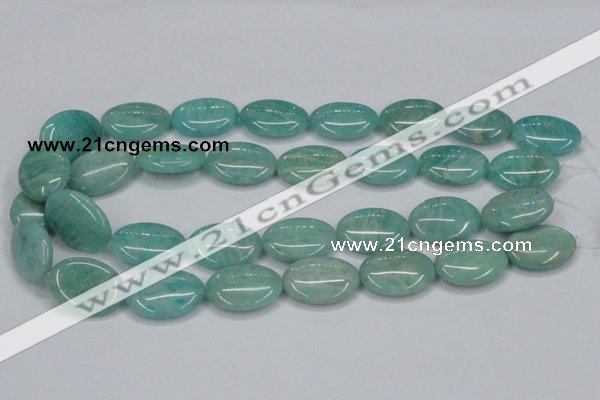 CAM409 15.5 inches 18*25mm oval natural russian amazonite beads