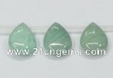 CAM416 15.5 inches 13*18mm flat teardrop natural russian amazonite beads