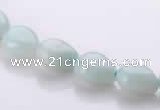 CAM44 8*10mm natural amazonite flat teardrop beads Wholesale