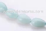 CAM45 8*12mm natural amazonite flat teardrop beads Wholesale