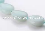 CAM47 flat teardrop natural amazonite 12*16mm beads Wholesale