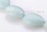 CAM49 flat teardrop 15*20mm natural amazonite beads Wholesale