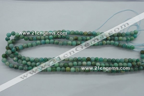 CAM521 15.5 inches 6mm round mexican amazonite gemstone beads