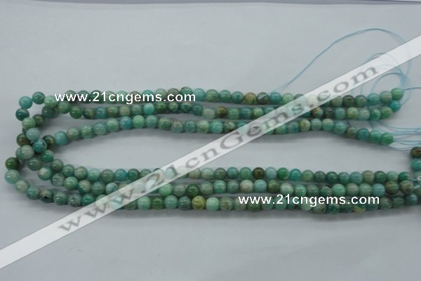 CAM521 15.5 inches 6mm round mexican amazonite gemstone beads