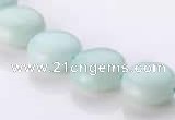 CAM58 12mm coin natural amazonite gemstone beads Wholesale