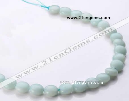 CAM58 12mm coin natural amazonite gemstone beads Wholesale