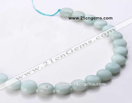 CAM59 14mm coin natural amazonite gemstone beads Wholesale