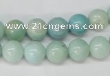 CAM601 15.5 inches 12mm round Chinese amazonite gemstone beads