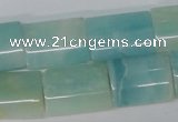 CAM606 15.5 inches 15*20mm flat tube Chinese amazonite beads