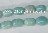 CAM608 15.5 inches 8*12mm nugget Chinese amazonite beads