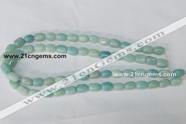 CAM608 15.5 inches 8*12mm nugget Chinese amazonite beads