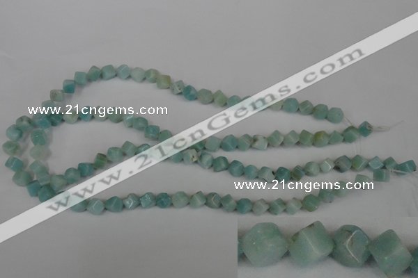 CAM617 15.5 inches 6*6mm cube Chinese amazonite gemstone beads