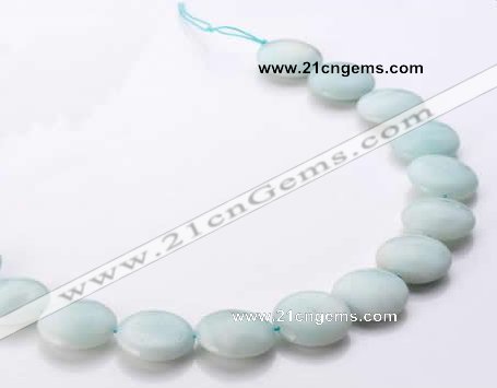 CAM62 natural amazonite 20mm coin gemstone beads Wholesale