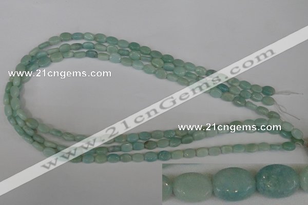 CAM621 15.5 inches 6*8mm oval Chinese amazonite gemstone beads