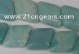 CAM627 15.5 inches 17*17mm diamond Chinese amazonite gemstone beads