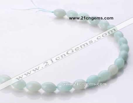 CAM63 natural amazonite 8*12mm oval gemstone beads Wholesale