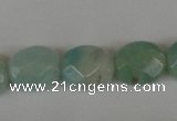 CAM632 15.5 inches 8*10mm faceted oval Chinese amazonite gemstone beads