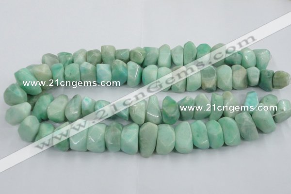 CAM640 15.5 inches 12*16mm - 15*20mm nuggets amazonite gemstone beads