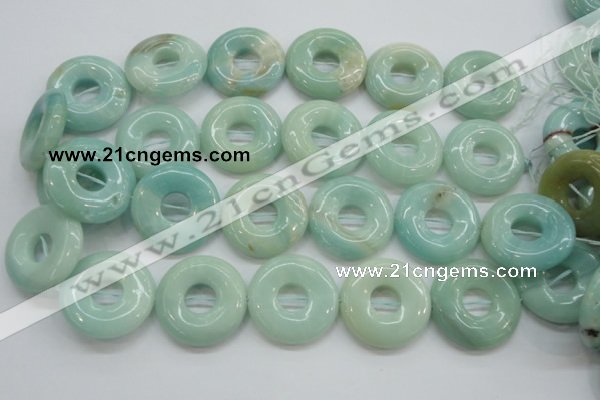 CAM654 15.5 inches 31mm donut amazonite beads wholesale