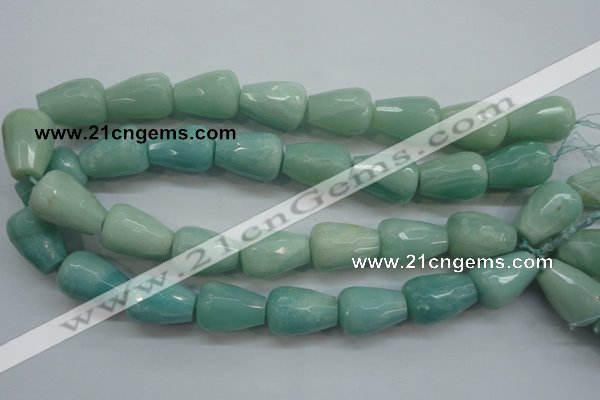 CAM655 15.5 inches 18*25mm faceted teardrop amazonite beads