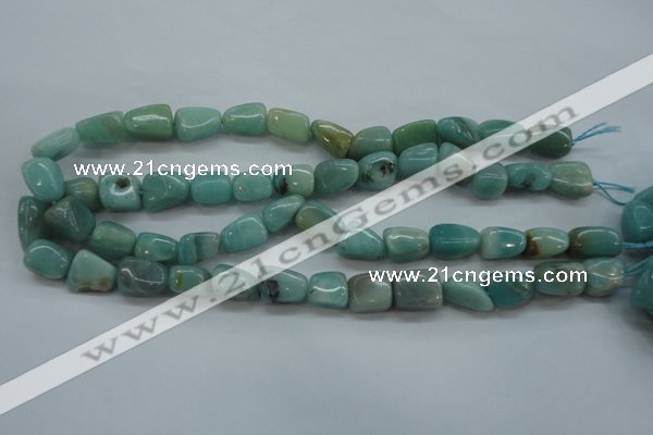 CAM658 15.5 inches 10*14mm nuggets amazonite gemstone beads