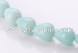 CAM66 8*10mm teardrop natural amazonite gemstone beads Wholesale