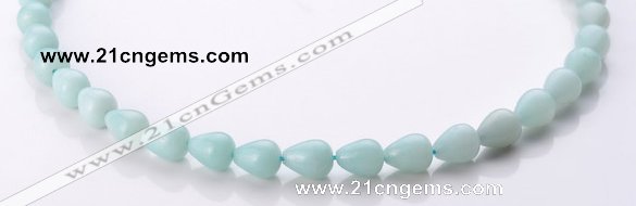 CAM66 8*10mm teardrop natural amazonite gemstone beads Wholesale