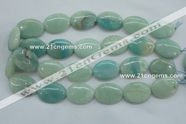 CAM665 15.5 inches 22*30mm oval amazonite gemstone beads