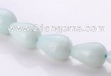 CAM67 teardrop 8*12mm natural amazonite gemstone beads Wholesale