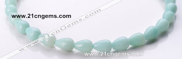 CAM68 teardrop natural amazonite 10*14mm beads Wholesale