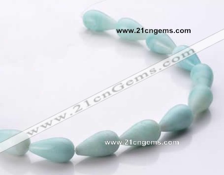 CAM69 natural amazonite 12*22mm teardrop beads Wholesale