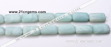 CAM74 18*25mm rectangle natural amazonite beads Wholesale