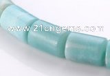 CAM76 13*15mm natural amazonite column gemstone beads Wholesale