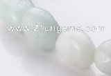CAM82 10*11mm irregular pebble natural amazonite beads wholesale