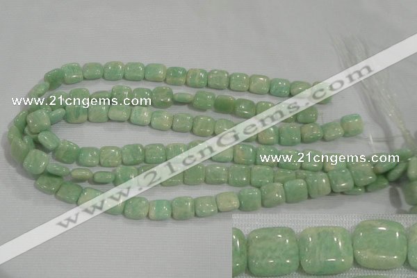 CAM850 15.5 inches 12*12mm square natural Russian amazonite beads