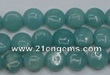 CAM914 15.5 inches 10mm flat round amazonite gemstone beads wholesale