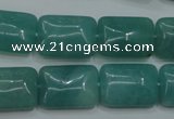 CAM934 15.5 inches 13*18mm rectangle amazonite gemstone beads wholesale