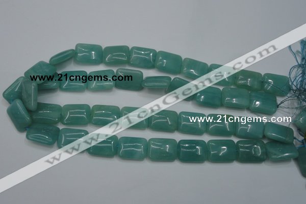 CAM935 15.5 inches 15*20mm rectangle amazonite gemstone beads wholesale