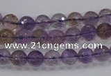 CAN08 15.5 inches 6mm faceted round natural ametrine gemstone beads