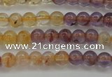 CAN101 15.5 inches 4mm round ametrine beads wholesale