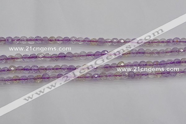 CAN105 15.5 inches 3.5mm faceted round ametrine gemstone beads