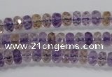 CAN15 15.5 inches 4*6mm faceted rondelle natural ametrine beads