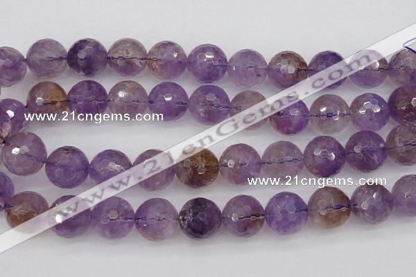 CAN156 15.5 inches 16mm faceted round natural ametrine beads