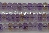 CAN158 15.5 inches 4*6mm faceted rondelle natural ametrine beads