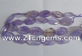 CAN175 20*30mm - 25*35mm twisted & faceted freeform ametrine beads