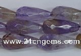 CAN180 15.5 inches 12*25mm faceted teardrop natural ametrine beads